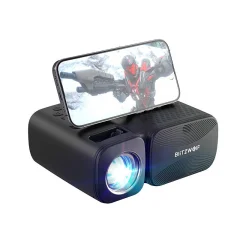 BlitzWolf LED projektor/projektor BW-V3 Mini, Wi-Fi + Bluetooth (črn)
