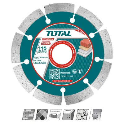 Diamantna rezalna plošča 115mm, serija INDUSTRIAL (TAC21111512)