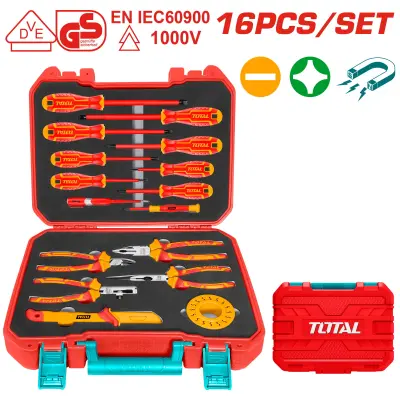 16-delni set izoliranih ročnih orodij, serija INDUSTRIAL (THKITH1601)