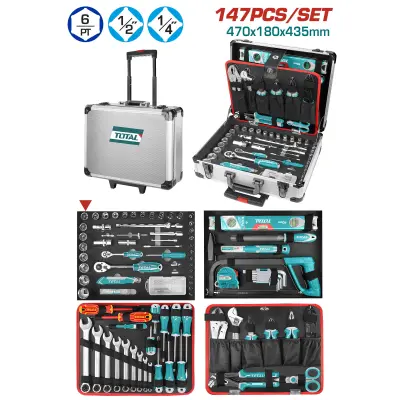 147-delni set ročnega orodja, serija INDUSTRIAL (THKTHP21476)