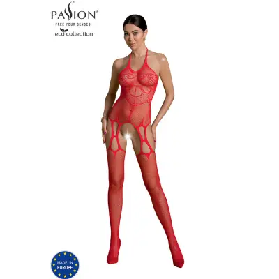 BODYSTOCKING Passion Eco BS002 Red-rdeča-S/L
