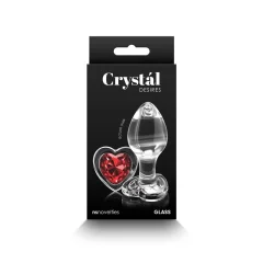 ANALNI ČEP Crystal Desires Red Heart Medium