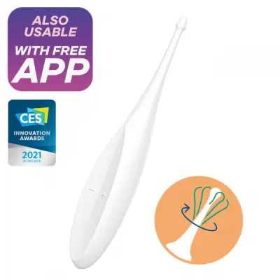 VIBRATOR Satisfyer Twirling Fun White