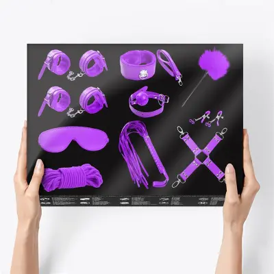 KOMPLET INTOYOU BDSM Line Bondage Set 10 pcs Purple