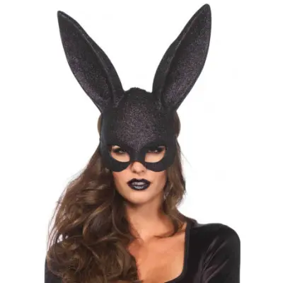 MASKA Leg Avenue Glitter Rabbit Black