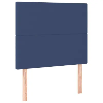 vidaXL Posteljno vzglavje 2 kosa modro 90x5x78/88 cm blago
