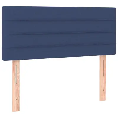 vidaXL Posteljno vzglavje modro 90x5x78/88 cm blago