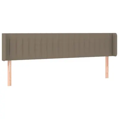 vidaXL Vzglavje z ušesi taupe 163x16x78/88 cm blago