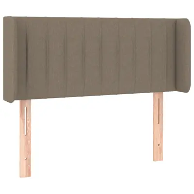vidaXL Vzglavje z ušesi taupe 103x16x78/88 cm blago