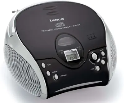 LENCO FM radio s CD SCD-24 črna/srebrna