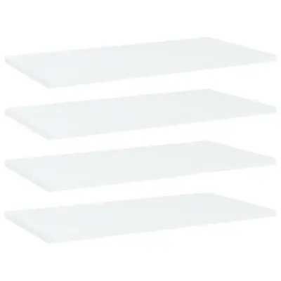 vidaXL Dodatne police za omaro 4 kosi bele 60x30x1,5 cm iverna plošča