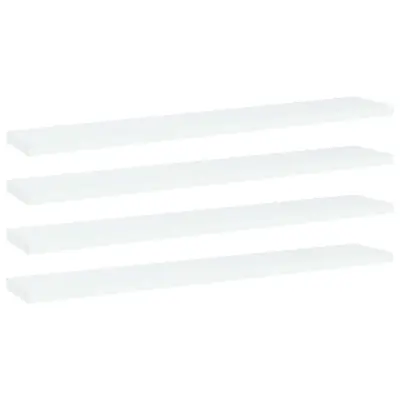 vidaXL Dodatne police za omaro 4 kosi bele 60x10x1,5 cm iverna plošča