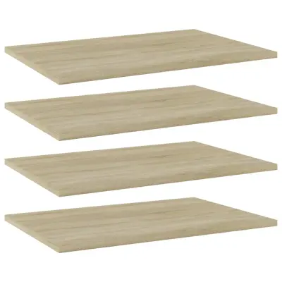 vidaXL Dodatne police za omaro 4 kosi sonoma hrast 60x40x1,5 cm
