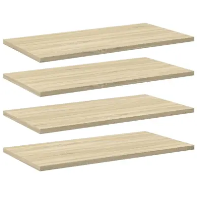 vidaXL Dodatne police za omaro 4 kosi sonoma hrast 60x30x1,5 cm