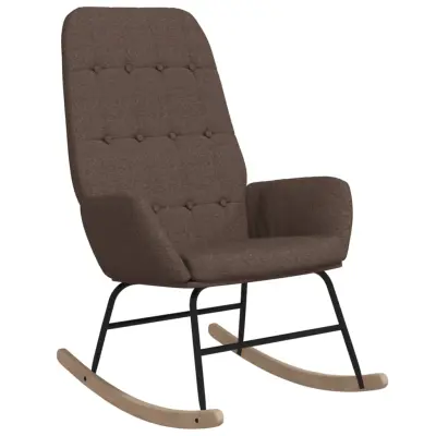 vidaXL Gugalni stol taupe blago