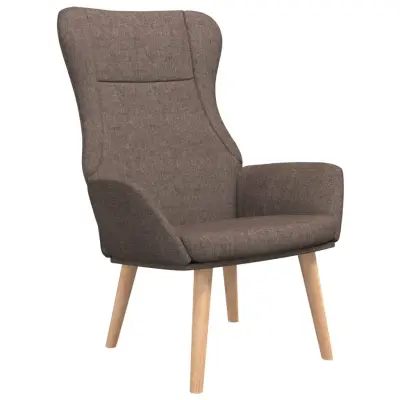 vidaXL Stol za sproščanje taupe blago