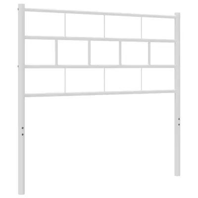 vidaXL Kovinsko vzglavje belo 80 cm