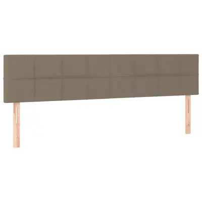 vidaXL Posteljno vzglavje 2 kosa taupe 80x5x78/88 cm blago