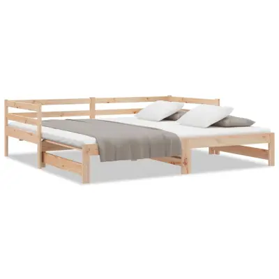 vidaXL Izvlečna dnevna postelja brez vzmetnice 80x200 cm