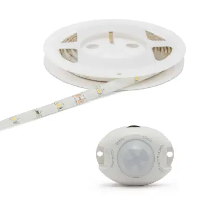 LED trak komplet s PIR senzorjem gibanja in napajalnikom 2m 4000K 360lm 4,8W