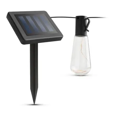 LED solarna veriga v obliki žarnic 30 LED 180 cm