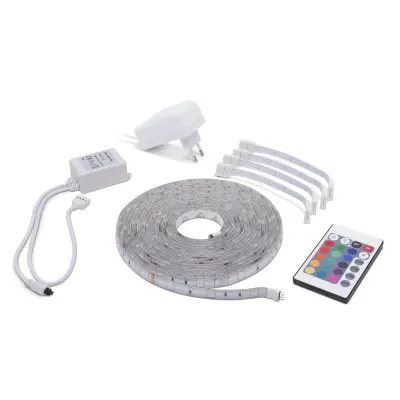 RGB LED trak komplet s kontrolerjem in napajalnikom SMD 5050 IP65 5m