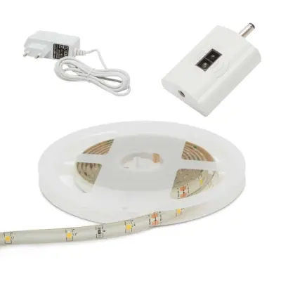 Komplet LED traku z IR senzorjem kraktega dosega z dimmerjem 3000K 2m