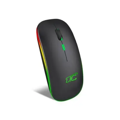 Brrezžična polnilna bluetooth 5.2 / USB 2,4GHz miška z RGB LED osvetlitvijo