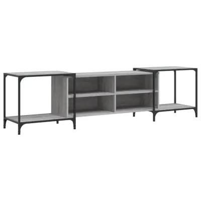 vidaXL TV omarica siva sonoma 203x37x50 cm inženirski les