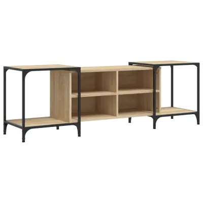vidaXL TV omarica sonoma hrast 153x37x50 cm inženirski les