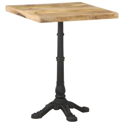 vidaXL Bistro miza 60x60x77 cm robusten mangov les