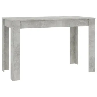 vidaXL Jedilna miza betonsko siva 120x60x76 cm iverna plošča