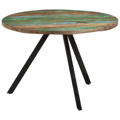 vidaXL Jedilna miza 110x75 cm predelan trden les