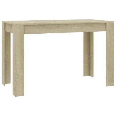 vidaXL Jedilna miza sonoma hrast 120x60x76 cm iverna plošča
