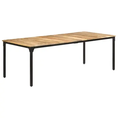 vidaXL Jedilna miza 220x100x76 cm trden mangov les