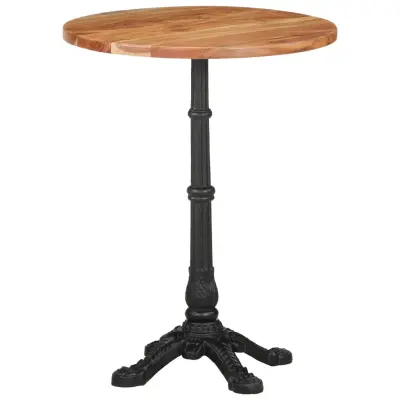 vidaXL Bistro miza Ø 60x76 cm trden akacijev les