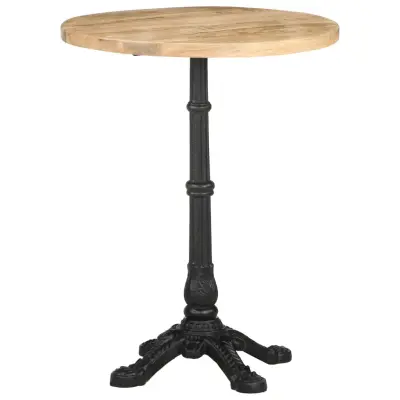 vidaXL Bistro miza Ø 60x76 cm robusten mangov les