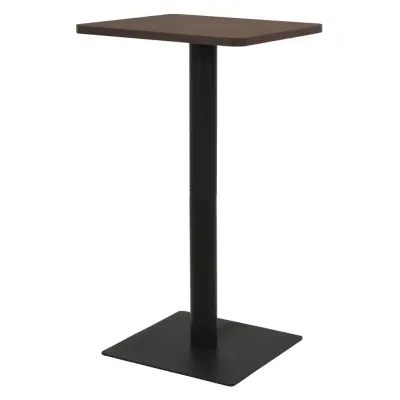 vidaXL Bistro miza temno pepelnata 50x50x107 cm