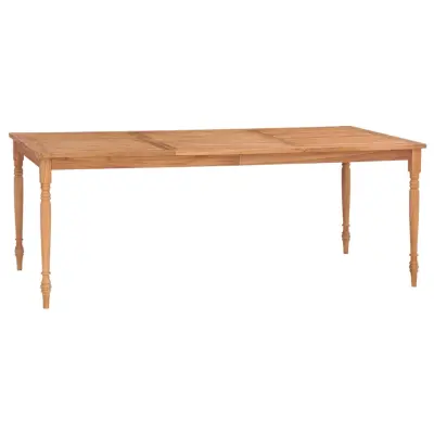 vidaXL Batavia miza 200x100x75 cm trdna tikovina