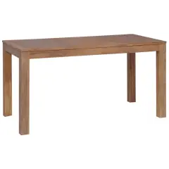 vidaXL Jedilna miza iz trdne tikovine z naravnim finišem 140x70x76 cm