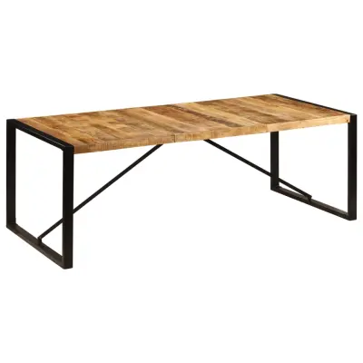 vidaXL Jedilna miza trden mangov les 220x100x75 cm