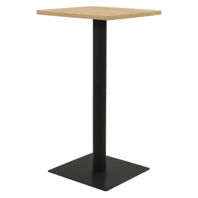 vidaXL Bistro miza barva hrasta 50x50x107 cm