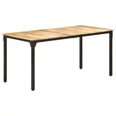 vidaXL Jedilna miza 160x80x76 cm robusten mangov les
