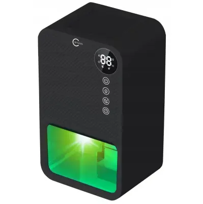 85W razvlaževalec in čistilec zraka LCD absorber vlage 3,8L črn LED RGB