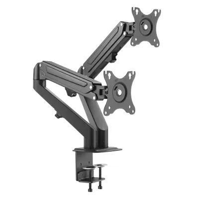 Univerzalni nosilec za 2 LCD monitorja s plinsko tlačno vzmetjo 17-27″ do 7kg