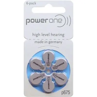 Power One Varta A675 - PR44, 6x, Cink-Zračna baterija za slušne aparate