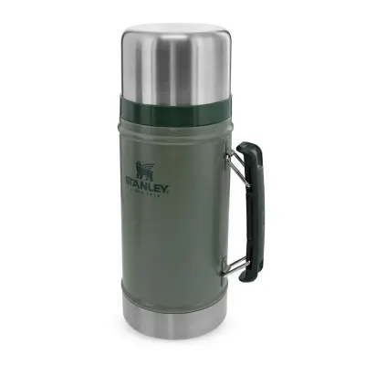 Stanley The Legendary Classic Food Jar 0.94L, Hammertone Zelena, Vakuumsko izoli