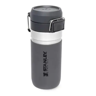 Stanley Quick Flip Water Bottle 0.47L, Charcoal Črna, Steklenica