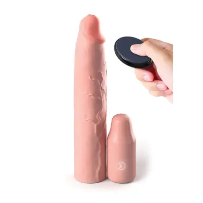 Prevleka za penis z vibro podaljškom "Fantasy Extension Elite" (R21247)