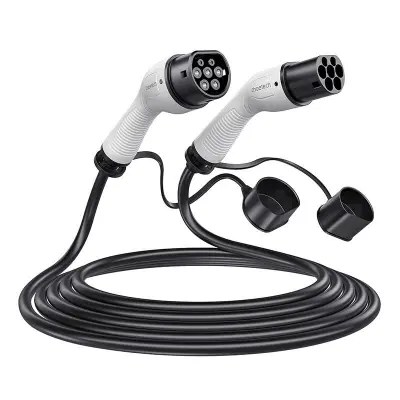Kabel za polnjenje električnih avtomobilov tipa 2 Choetech ACG12 7 kW (bel)